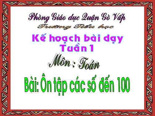 Ôn tập các số đến 100