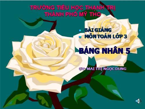 Bảng nhân 5