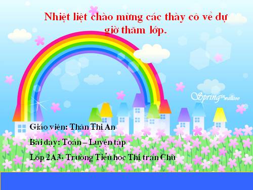 Các Bài giảng khác thuộc Chương trình Toán 2