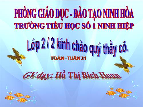Các Bài giảng khác thuộc Chương trình Toán 2