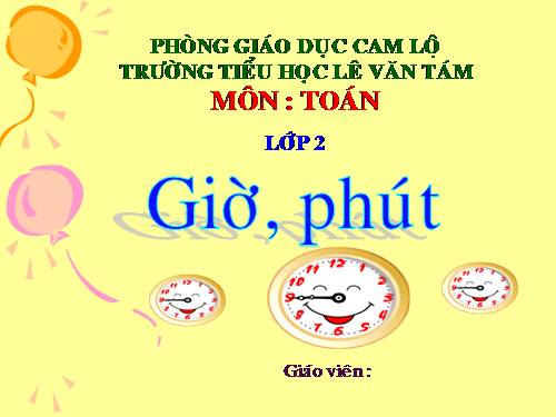 Giờ, phút