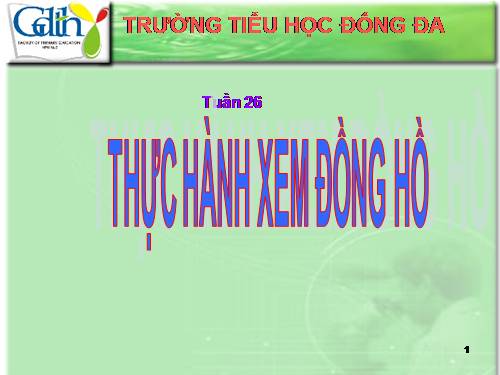 Thực hành xem đồng hồ