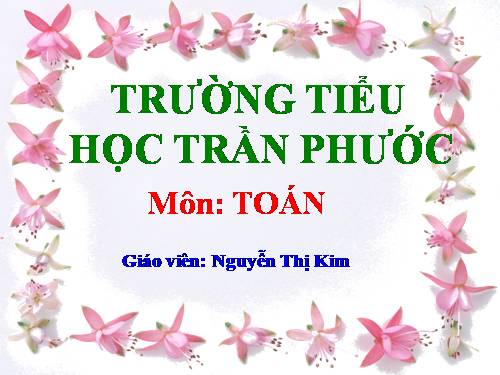 Các Bài giảng khác thuộc Chương trình Toán 2