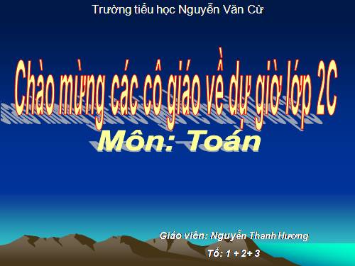 Các Bài giảng khác thuộc Chương trình Toán 2