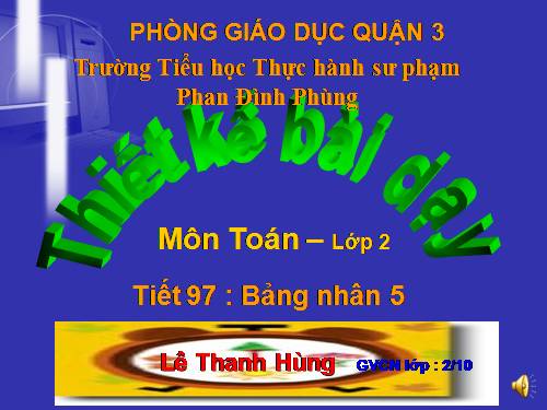 Bảng nhân 5