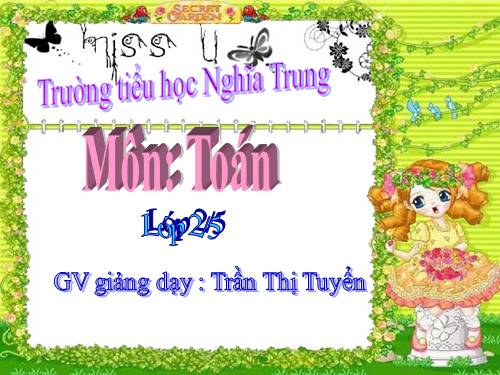 Các Bài giảng khác thuộc Chương trình Toán 2