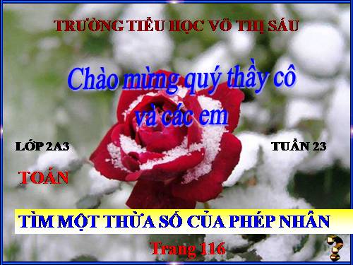 Tìm một thừa số của phép nhân