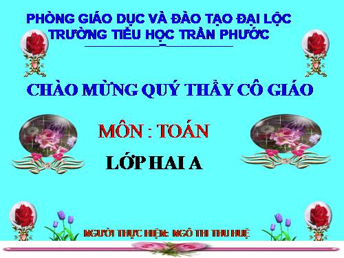 Các Bài giảng khác thuộc Chương trình Toán 2