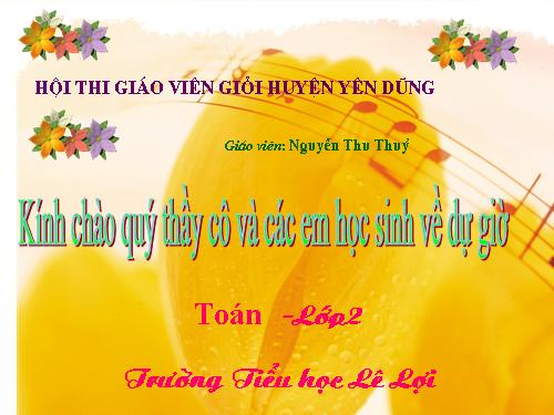Các Bài giảng khác thuộc Chương trình Toán 2