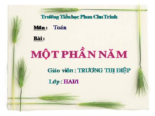 Một phần năm