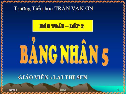 Bảng nhân 5