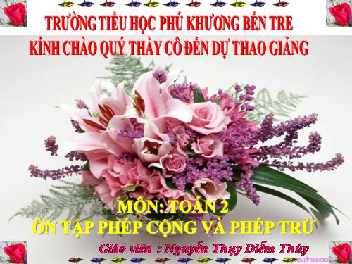 Ôn tập về phép cộng và phép trừ