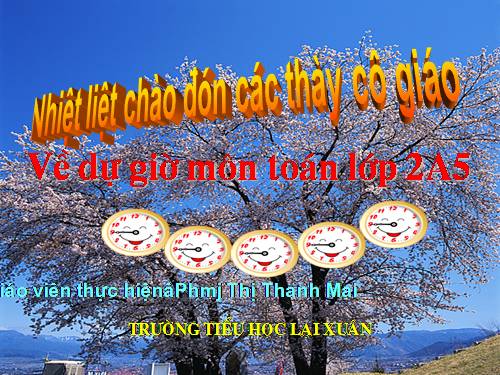 Các Bài giảng khác thuộc Chương trình Toán 2