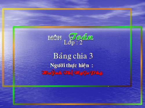 Bảng chia 3