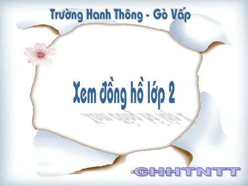 Thực hành xem đồng hồ