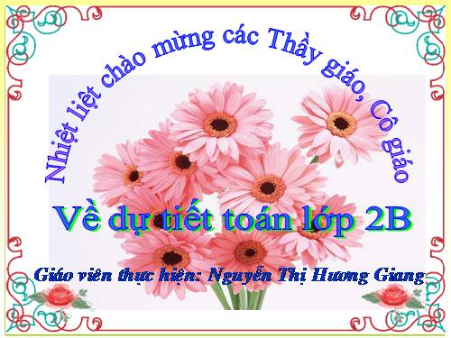 Các Bài giảng khác thuộc Chương trình Toán 2