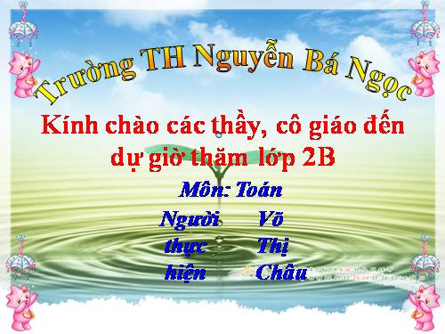 Các Bài giảng khác thuộc Chương trình Toán 2