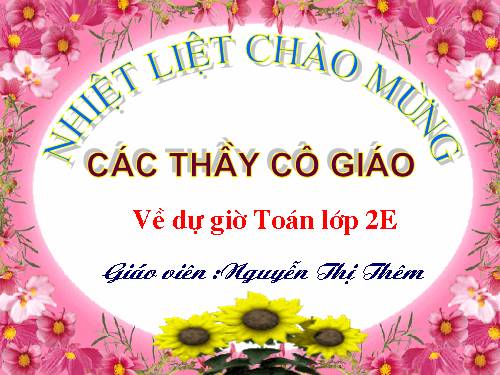 Các Bài giảng khác thuộc Chương trình Toán 2