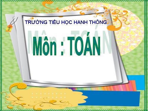 Số tròn chục trừ đi một số