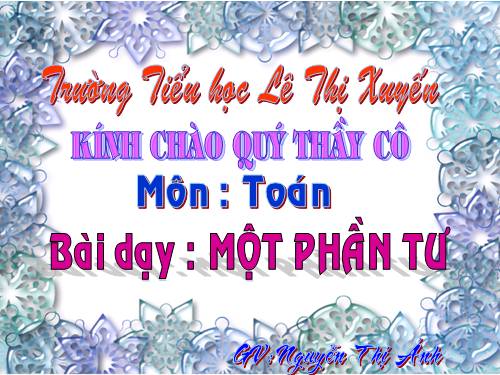 Một phần tư