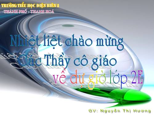 Các Bài giảng khác thuộc Chương trình Toán 2