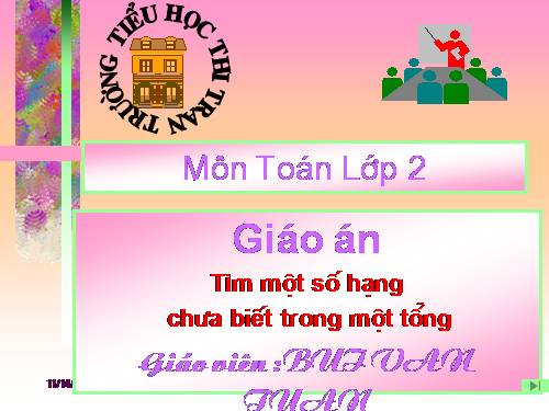 Tìm một số hạng trong một tổng