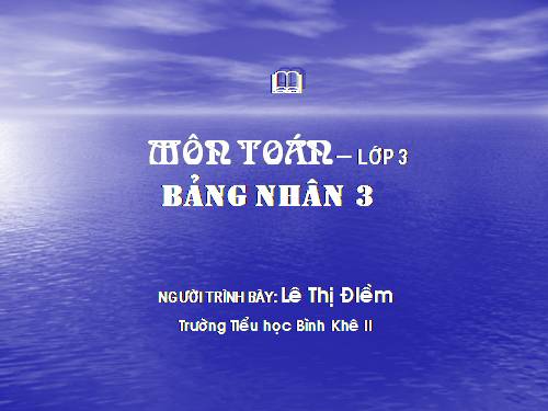 Bảng nhân 3