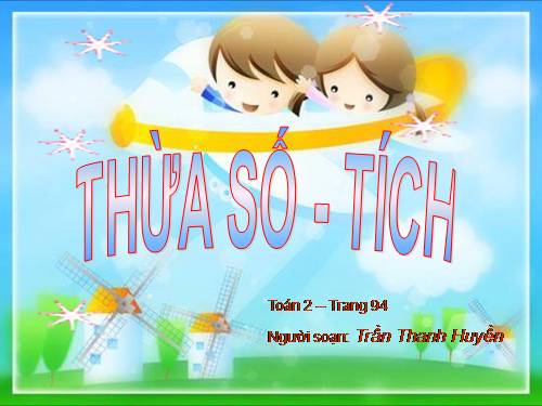 Thừa số - Tích