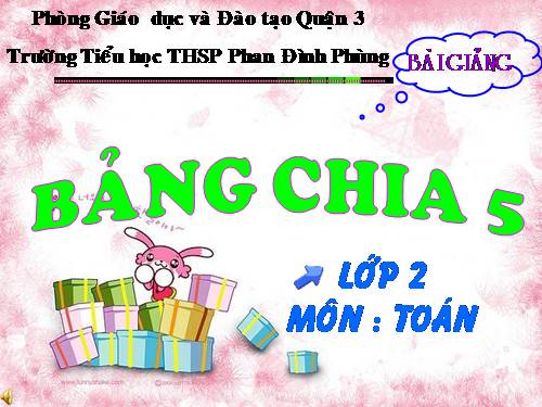 Bảng chia 5