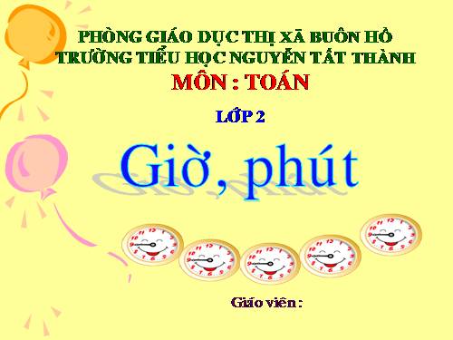 Giờ, phút