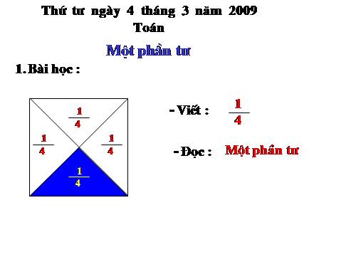 Một phần tư