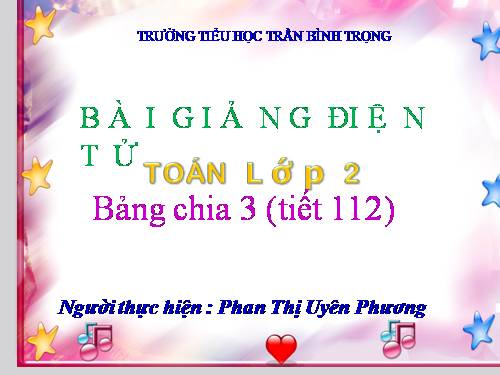 Bảng chia 3