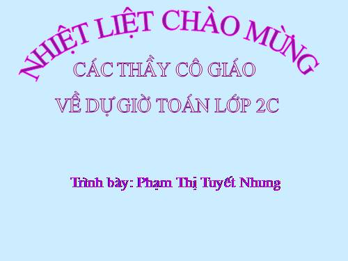 Các Bài giảng khác thuộc Chương trình Toán 2