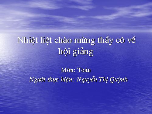 Các Bài giảng khác thuộc Chương trình Toán 2