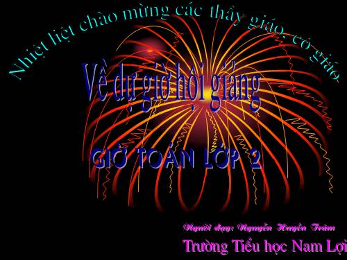 Các Bài giảng khác thuộc Chương trình Toán 2