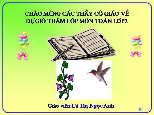 Các Bài giảng khác thuộc Chương trình Toán 2