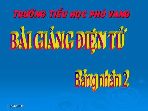 Bảng nhân 2