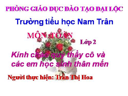 Các Bài giảng khác thuộc Chương trình Toán 2