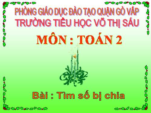 Tìm số bị chia