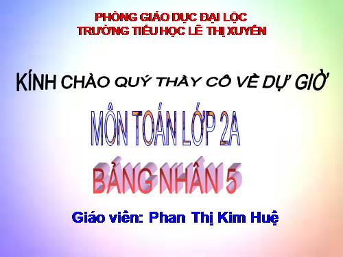 Bảng nhân 5