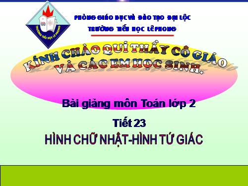 Hình chữ nhật - Hình tứ giác