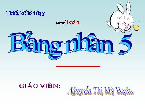 Bảng nhân 5