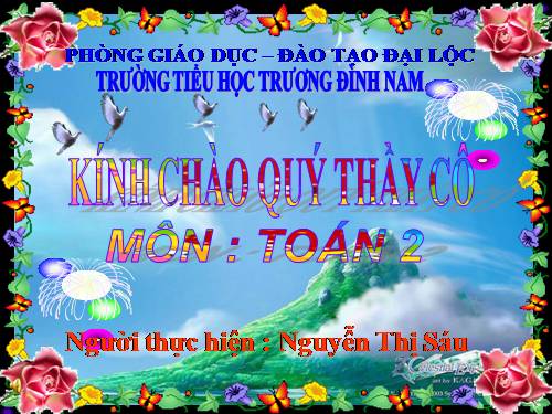 Các Bài giảng khác thuộc Chương trình Toán 2