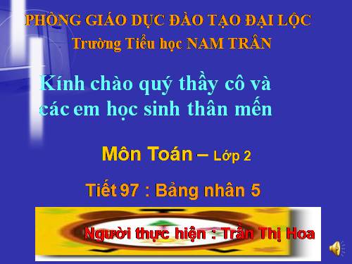 Bảng nhân 5