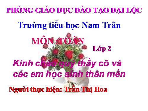 Các Bài giảng khác thuộc Chương trình Toán 2