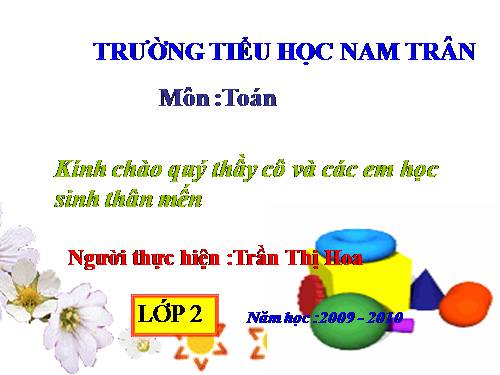 Các Bài giảng khác thuộc Chương trình Toán 2