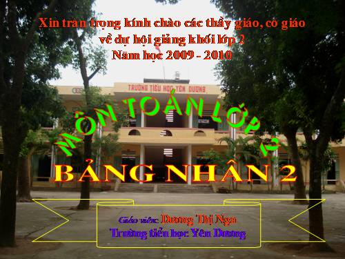 Bảng nhân 2