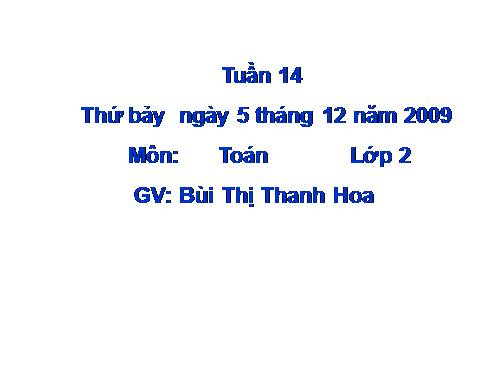 Bảng trừ