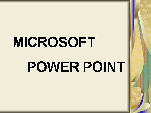 Slide bai giang ve power point