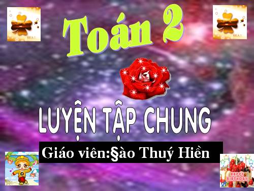 Các Bài giảng khác thuộc Chương trình Toán 2